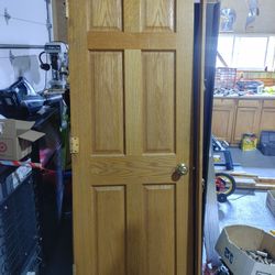 28" Wood door with frame