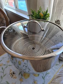 OLLA TAMALERA DE 15 QT CLÁSICA CON PARRILLA PRINCESS HOUSE ⚘️🌷