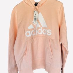 Adidas Badge of Sport Fleece Hooded Sweatshirt - XL Haze Coral #GC6918