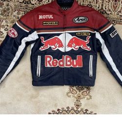 Red Bull Leather Racing Jacket 