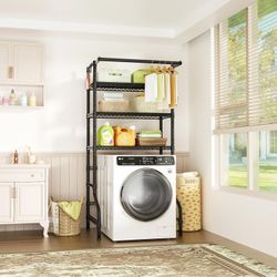 3-Tier Laundry Room Shelf Storage Rack Metal 