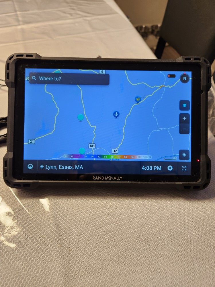 Rand McNally TND 1050 10-inch GPS Truck Navigator, Easy-to-Read Display, Custom Truck Routing, Rand Navigation, and Removable Guard, Black