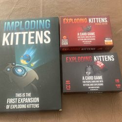 Two Exploding Kitten Card Games With One Expansion Pack