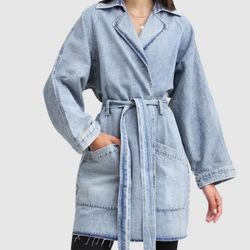Belle & Bloom Women's Relaxed Boyfriend Denim Jacket