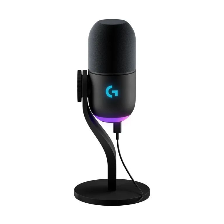 RGB Gaming Microphone | Dynamic Mic | Noise Reduction | USB Plug & Play | Supercardioid Pickup