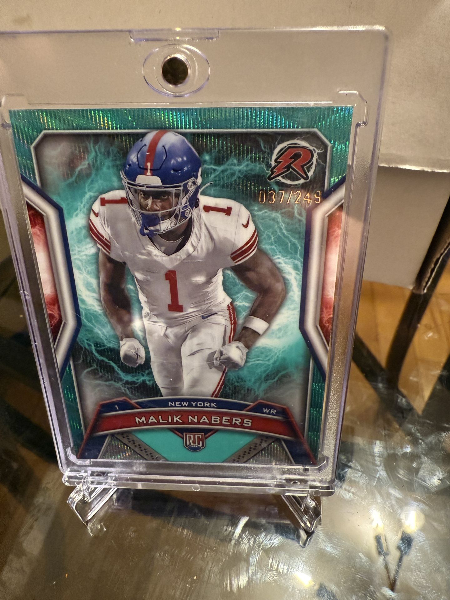 2024 Topps Resurgence Malik Nabers Teal Surge /249 SP RC