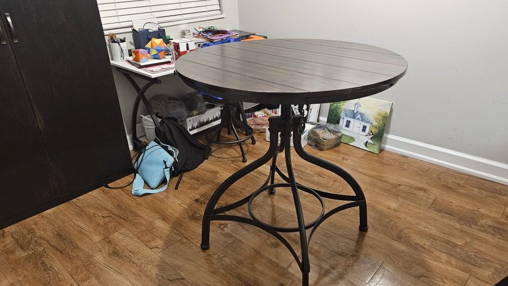 Dining Room and BarAdjustable High/Low Top Table, Stools, High Chairs