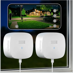 3K No Drill Window Camera, 2Pack Indoor Window Security Cameras with Color Night Vision for Home Security, 2.4G&5G WiFi, Motion Detection, Work w/Alex