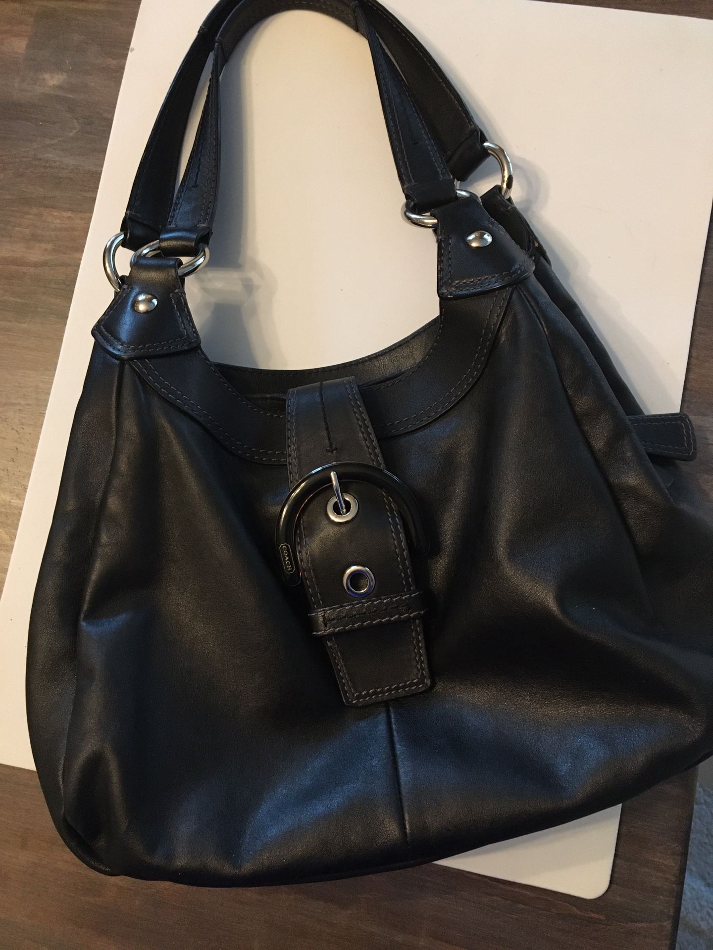 COACH Lynn Soho Black Leather Hobo Bag for Sale in Mesa, AZ - OfferUp