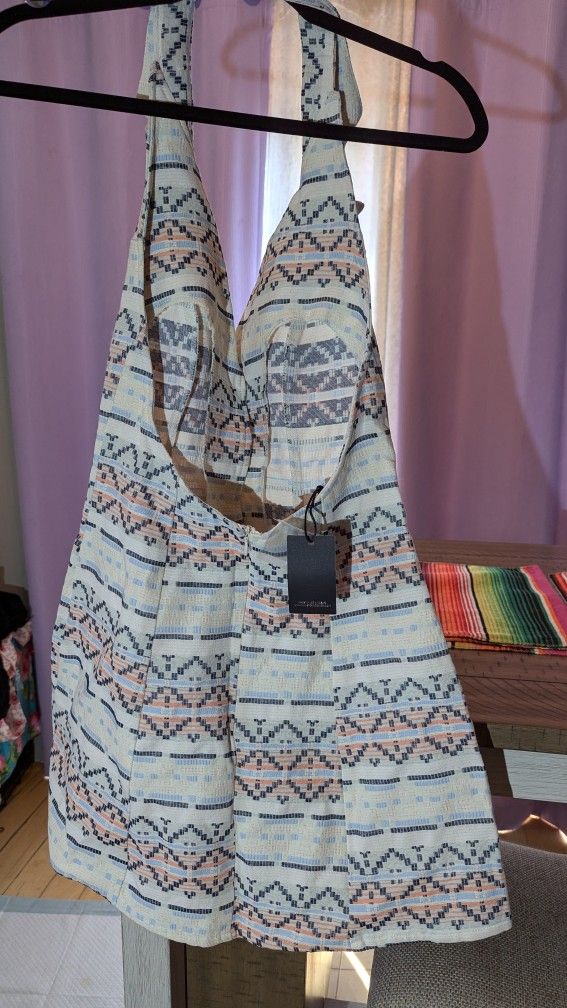 This Aztec Print Romper Dress Is Adorable