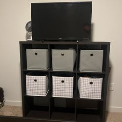 Room Essentials - 11 inch, 9 Cube Organizer Shelf - Espresso (bins not included)