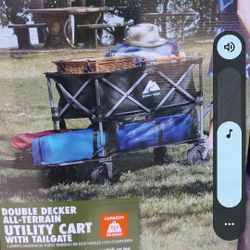 Utility Wagon Cart Double Decker BRAND NEW IN BOX