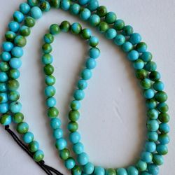 Super Rare! Only one! AAA+ Top Grade Sonoran Mountain Round Beads 18” 3.9-4.3mm