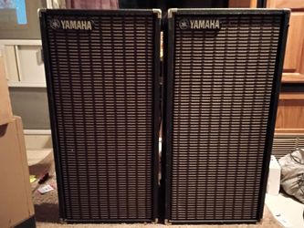 Yamaha stage speakers and Bose subwoofer