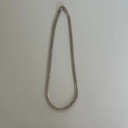 Sterling Silver Necklace And Bracelet 