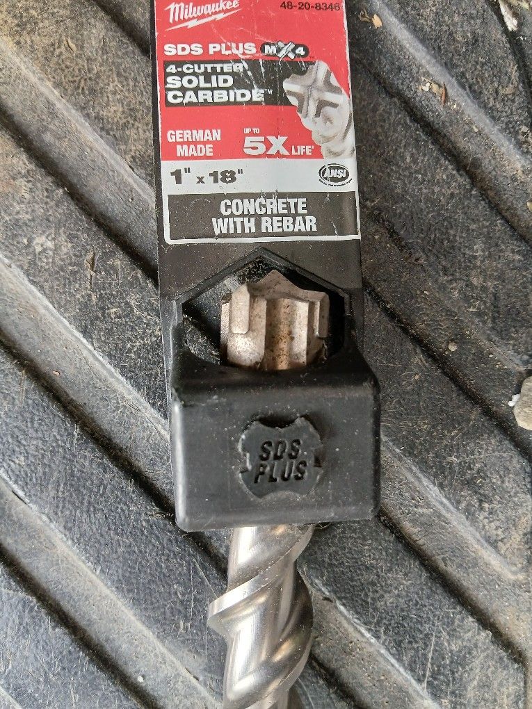 milwaukee carbide sds plus drill bit