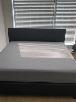 KING SIZE BED FRAME, HEADBOARD & MATTRESS FOR SALE