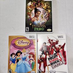3 Nintendo Wii Games
