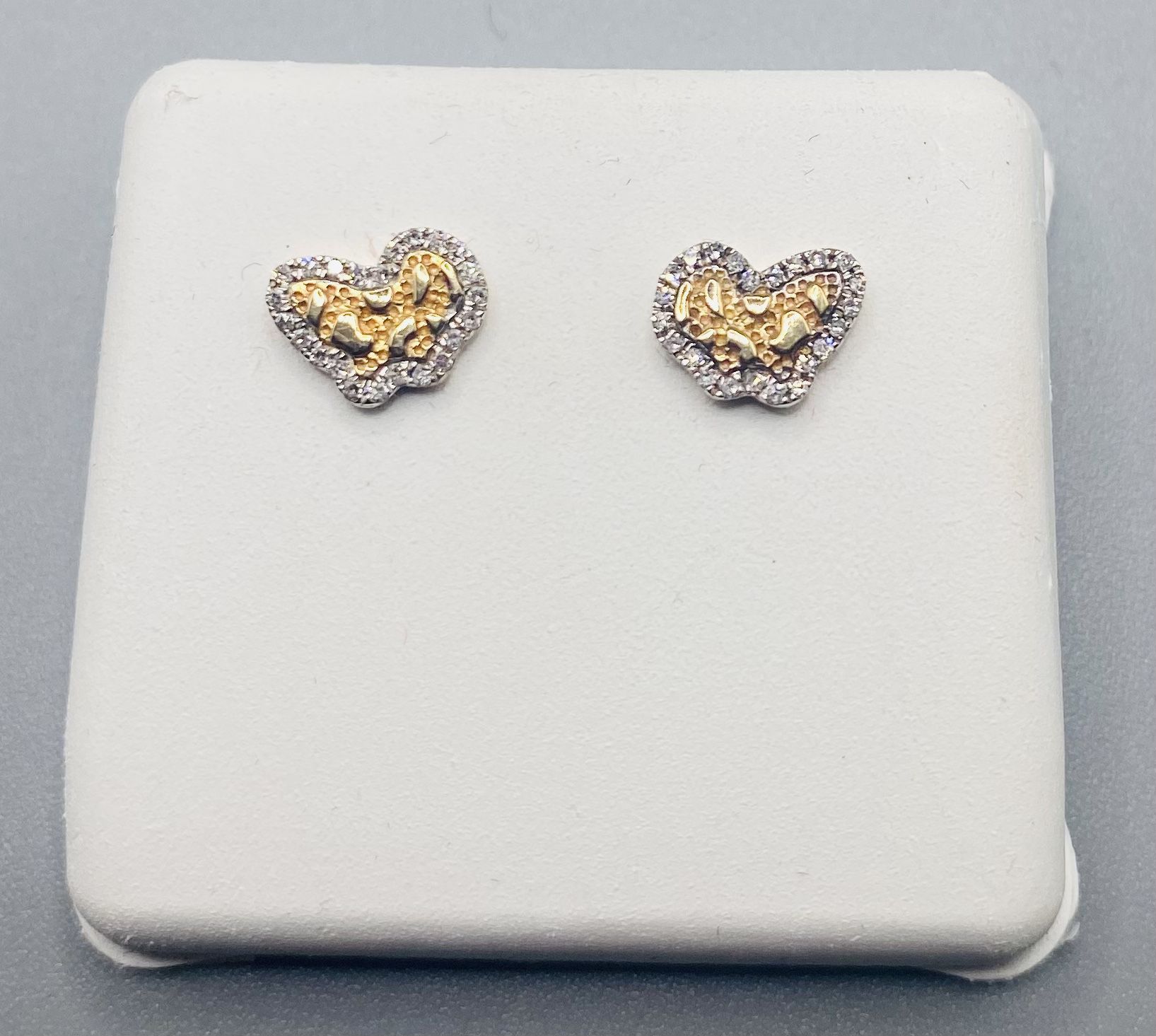 10KT Gold With Diamond Earrings (0.10CTW)
