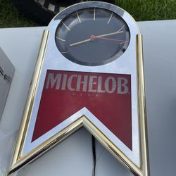 Retro Michelob Beer Wall Clock/lamp