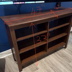 6-Shelf Bookcase/ Tv Console 