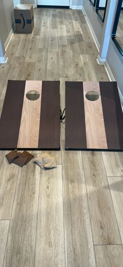 Wooden corn hole