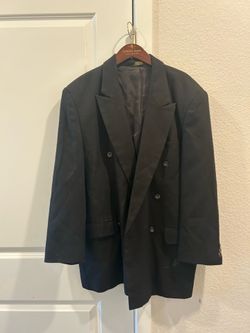 Vintage Concepts by Jay Jacobs Black Double-Breasted Tuxedo Jacket Men’s Size 42