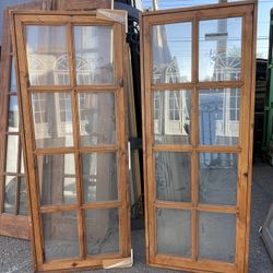 2-antique Glass Windows Each Cash $750 Debit Card Zelle $850