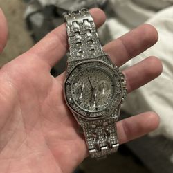 White Gold Plated W/ Lab Grown Diamonds 