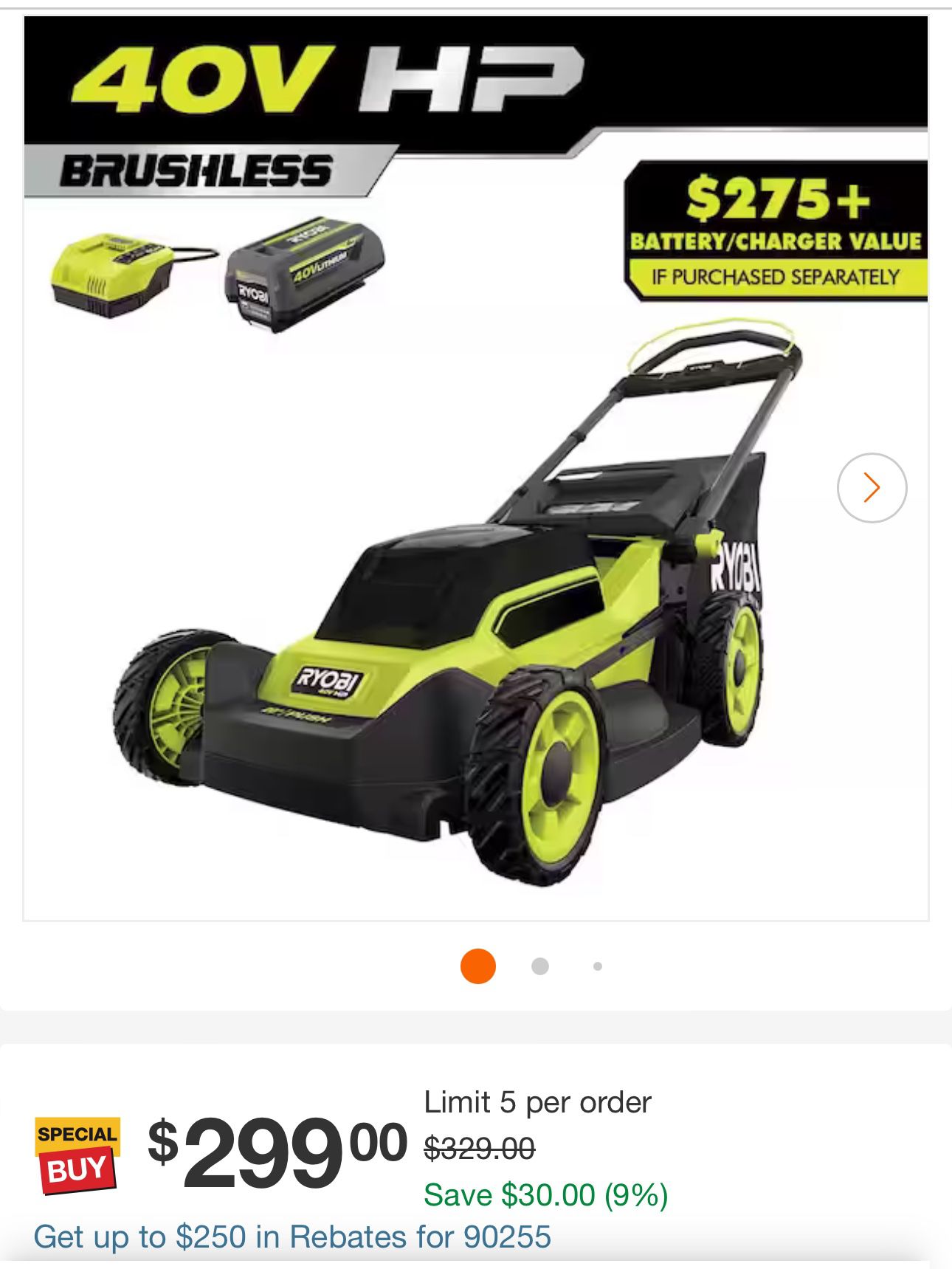 Lawn Mower With Battery