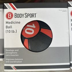 NEW BODY SPORT 10LB MED BALLS!! READY FOR PICKUP NOW!