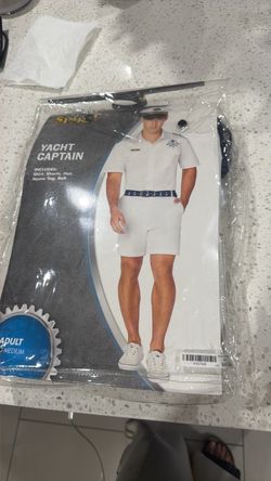 Spirit Yacht Captain Halloween Costume Adult Medium