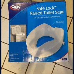 Carex Safe Lock Raised Toilet Seat