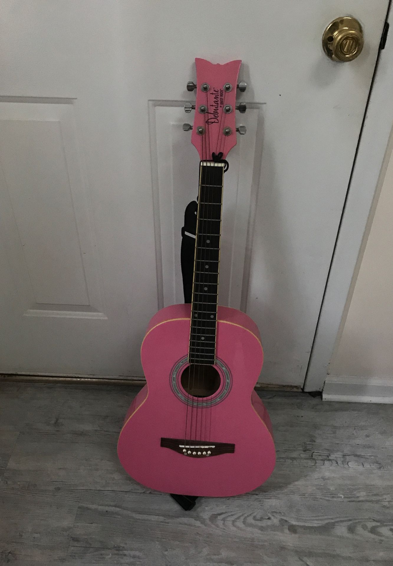 Daisy Rock Pink Acoustic Guitar