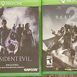XBOX ONE Games  Lot Of 6 For $40