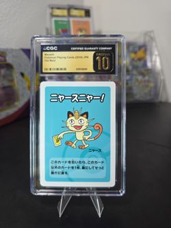Meowth Pokémon Old Maid Card CGC Pristine 10
