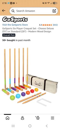 Brand new GoSports Six Player Croquet Set