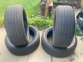 Set of 4 tires 275/50/22 with about 70% thread life left, were used on a Tahoe by my ex…