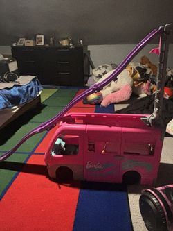 Barbie camper with slide and ladder