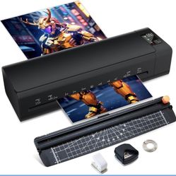 New-13 Inch Laminator Machine, A-3 9-in-1 Thermal Laminator with Sheets for Hot & Cold Laminating Machine, Features Fast 60-Sec Warm Technology and Ne