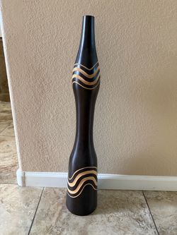 Tall Brown Decorative Vase