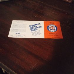 1985 Detroit Tigers Baseball Schedule 