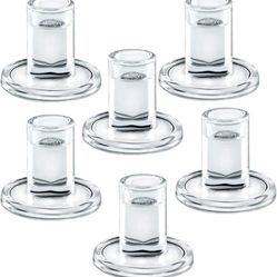 Glass Candle Holder 6pcs 