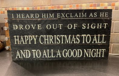 Rustic Christmas Sign