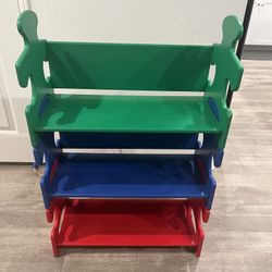 kid craft puzzle bookshelf