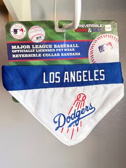 MLB Los Angeles Dodgers Reversible Pet Collar Bandana, Size S/M