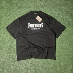 Brand New W Tags Balenciaga x Fortnite T Shirt Collab Size Medium Distressed boxy oversized Fit