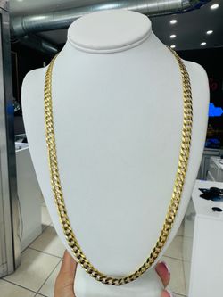 10k Solid Curb Chain