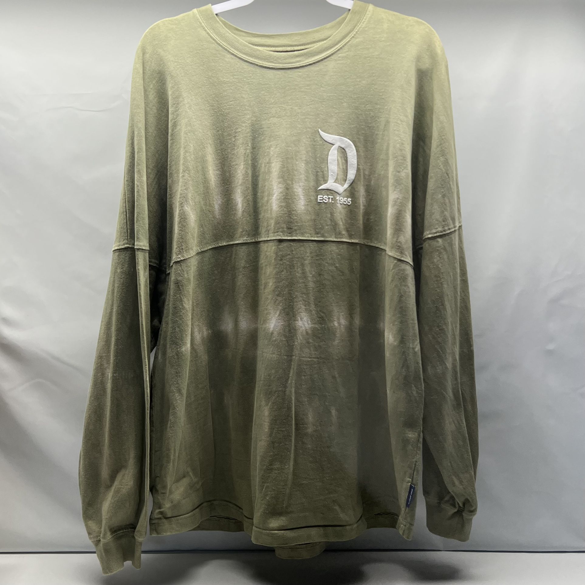 Disneyland Olive Green Tie Dye Spirit Jersey Size Large