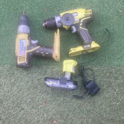 ROYBE HAMMER DRILL & DRILL + BATTERY 